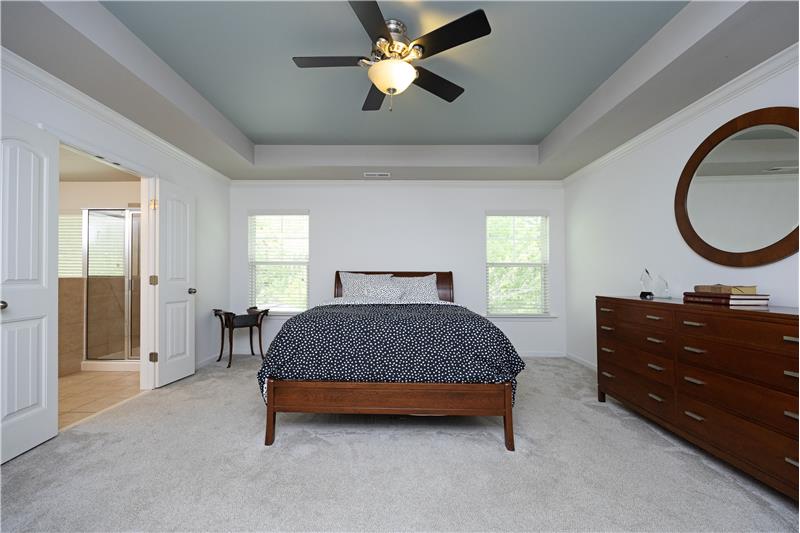 Primary Suite With Trey Ceiling