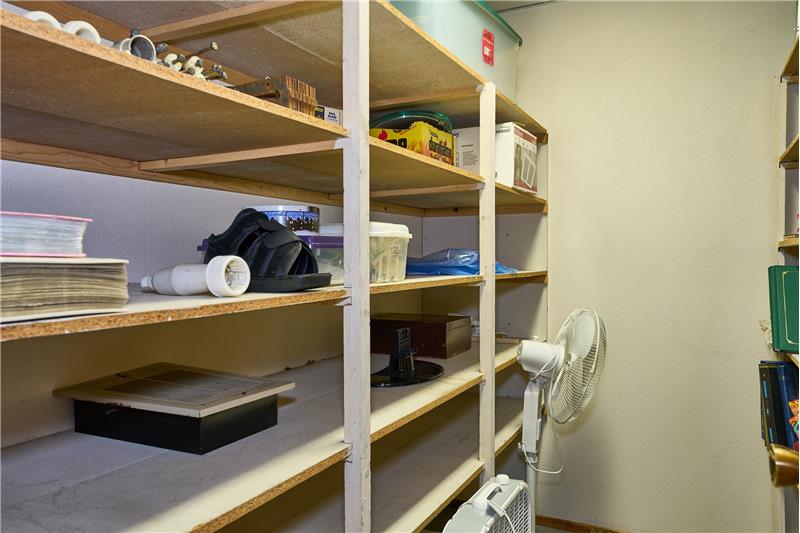Tons of Storage Downstairs