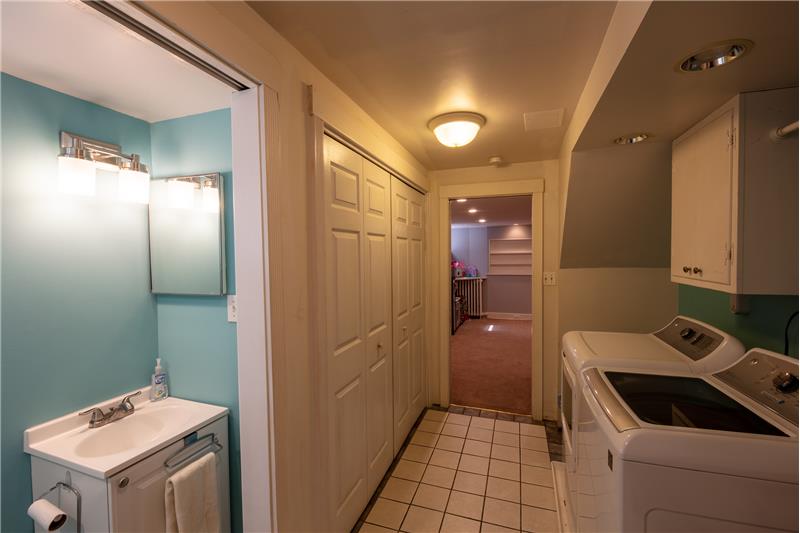 227 Argyle Road Laundry Area and Powder Room