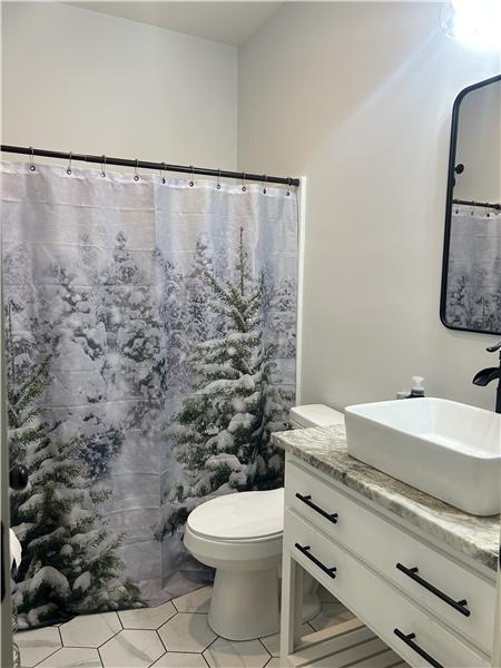 Guest bath on main level