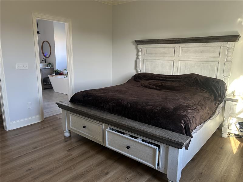 View of master bathroom