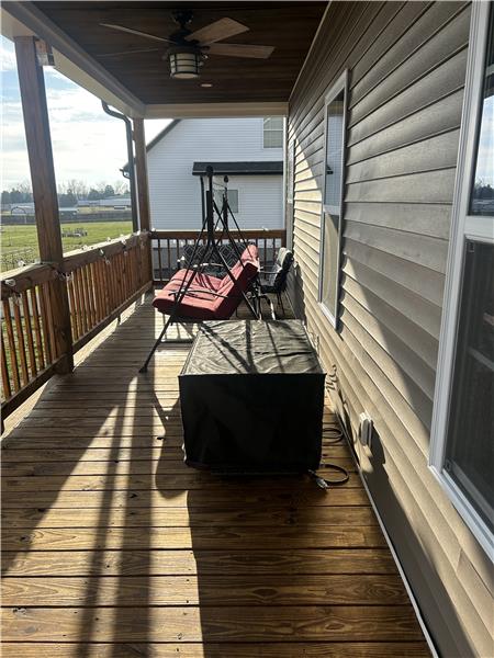 Covered back porch
