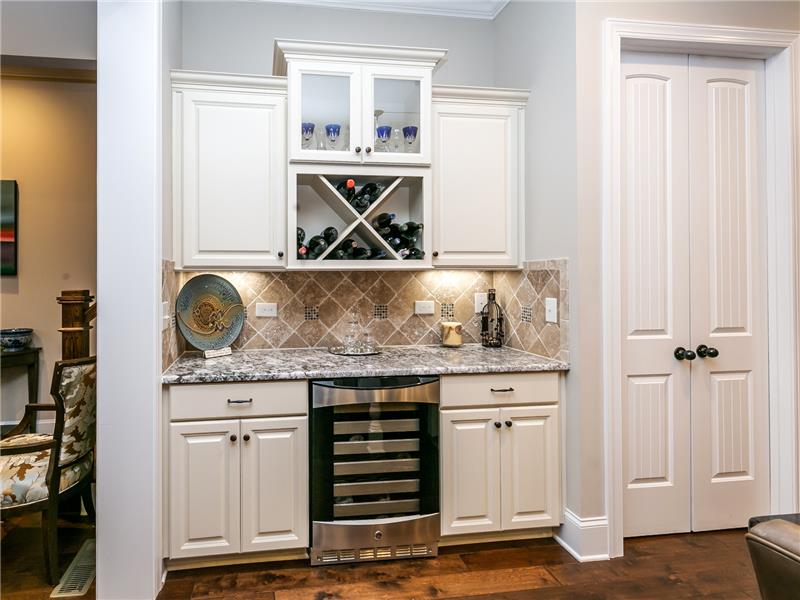 Wine Refrigerator in Kitchen