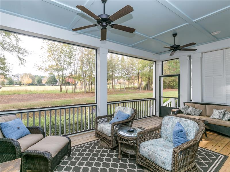 Screen Porch With Golf Course View