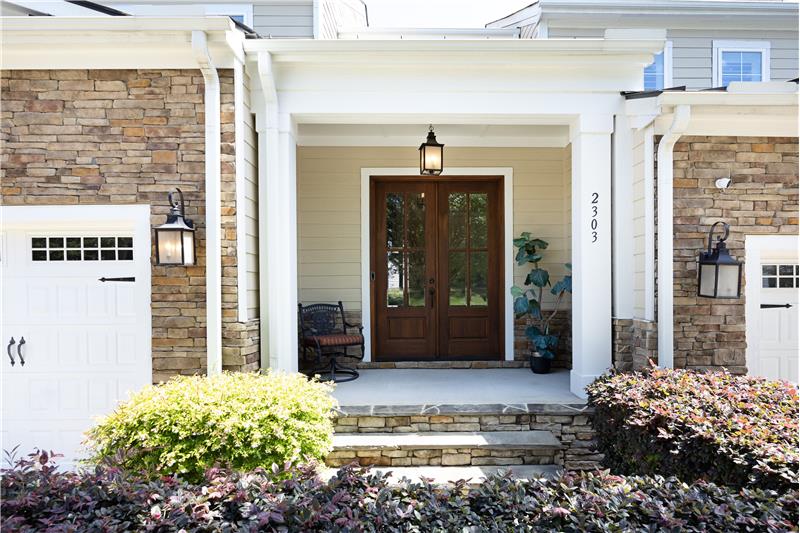 Welcoming Entry with Double Doors