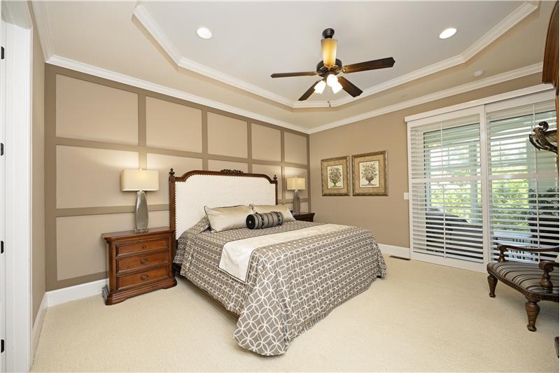 1st Floor Primary Bedroom with Tray Ceiling