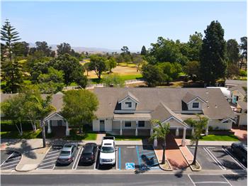 Community clubhouse with rentable event space and kitchen amenities.