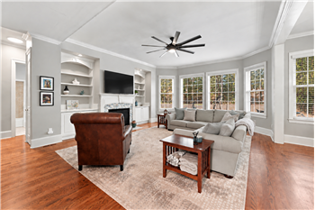 Great room provides so much room to relax, watch a movie, catch the big game with feeling crowded.