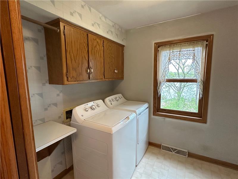 Main floor laundry room