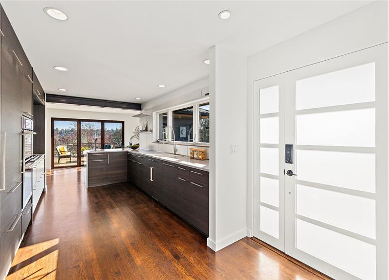 Kitchen near entry door