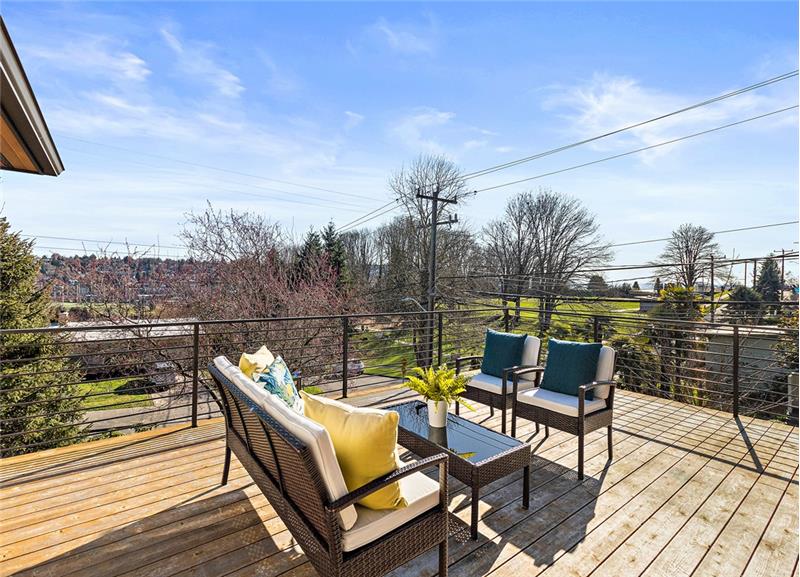 Sunny days are the best on this private deck!
