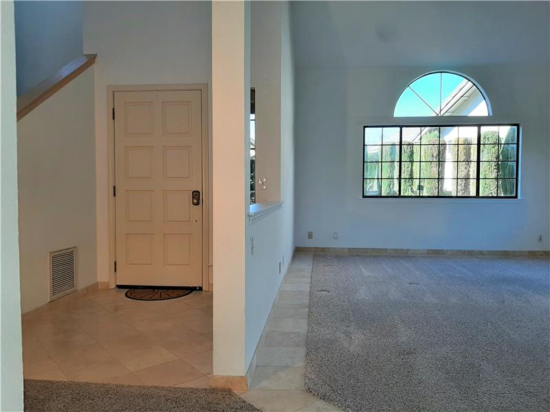 The character of a Travertine Entryway greets you.