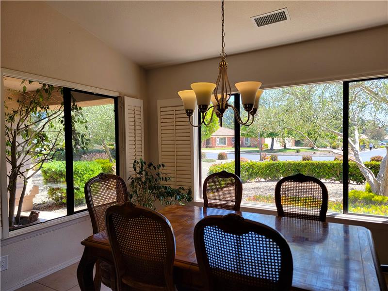 Sweeping windows add light, but also provide a feeling of comfort in this idyllic gated community.