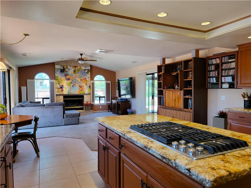 An already sizable space, the natural light from the many windows help define this Great Room Design!