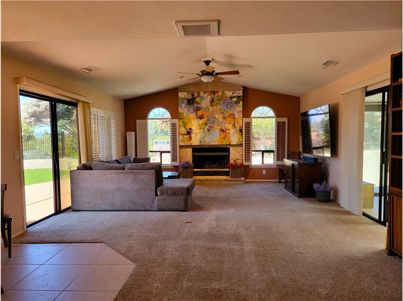 Family Room with wonderful views out each window!!