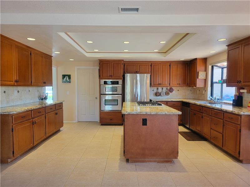 A Large Kitchen, true.  But the work space for the chef is optimal!