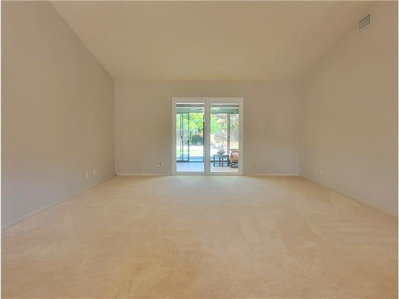 Vaulted Formal Living Room w/Slider to Permitted Sun Room!