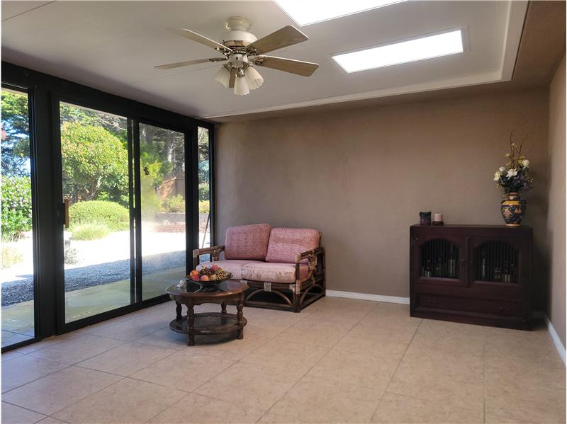 Natural light and tones of Sun Room.