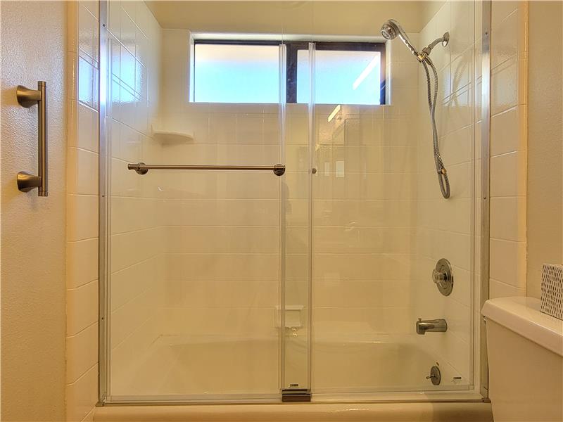 Main Bath is perfectly positioned between Bedrooms 2 and 3!