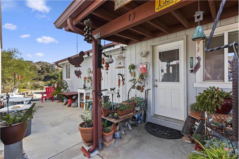 Side entrance by garage into laundry and kitchen