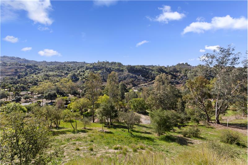 view from covered patio