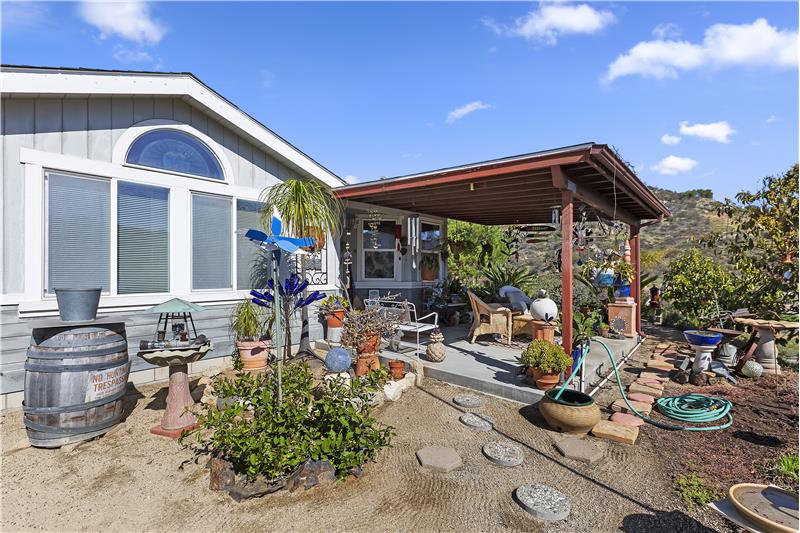 enjoy the views from the covered patio
