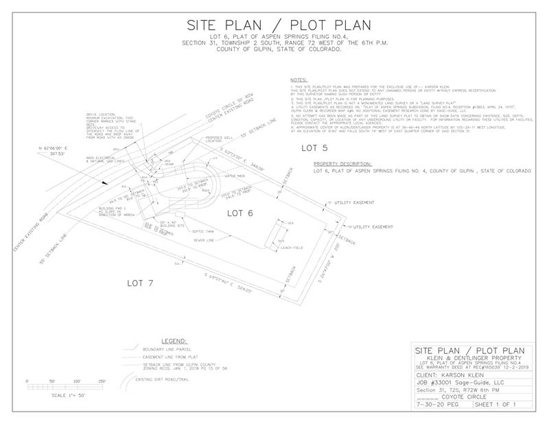 Plot Plan showing Building-Pad-1