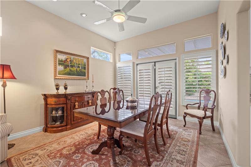 Formal Dining area