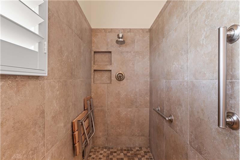 Custom Walk In Shower in Primary