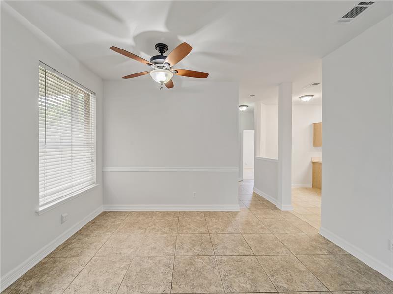 Lots of natural light