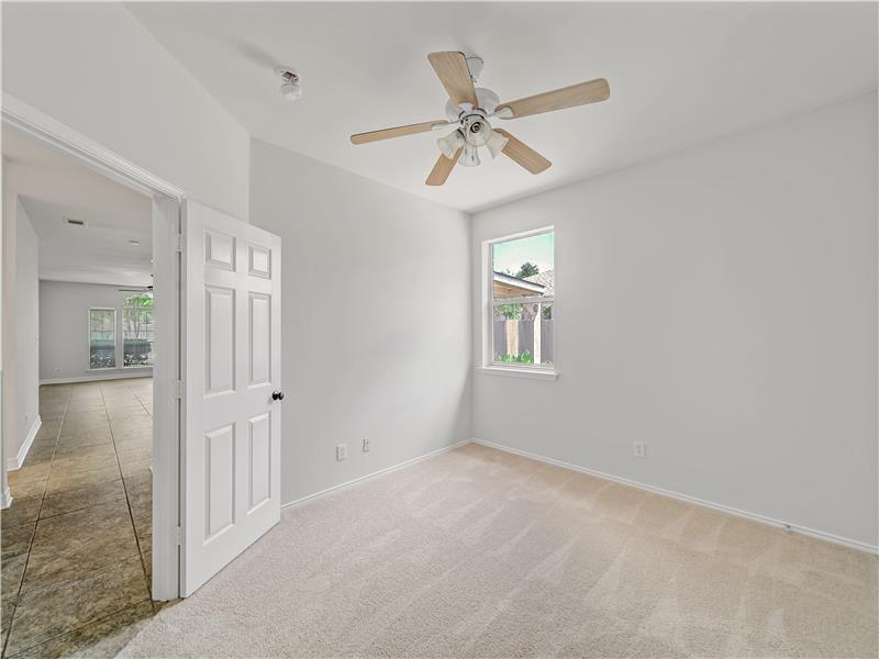 New carpet, new paint in bedrooms