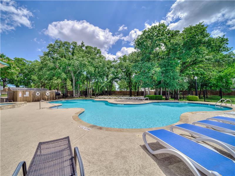 Relax at the community pool