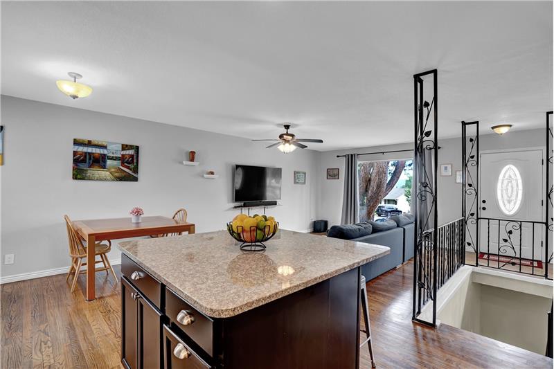 View of Dining Area and Great Room from Kitchen