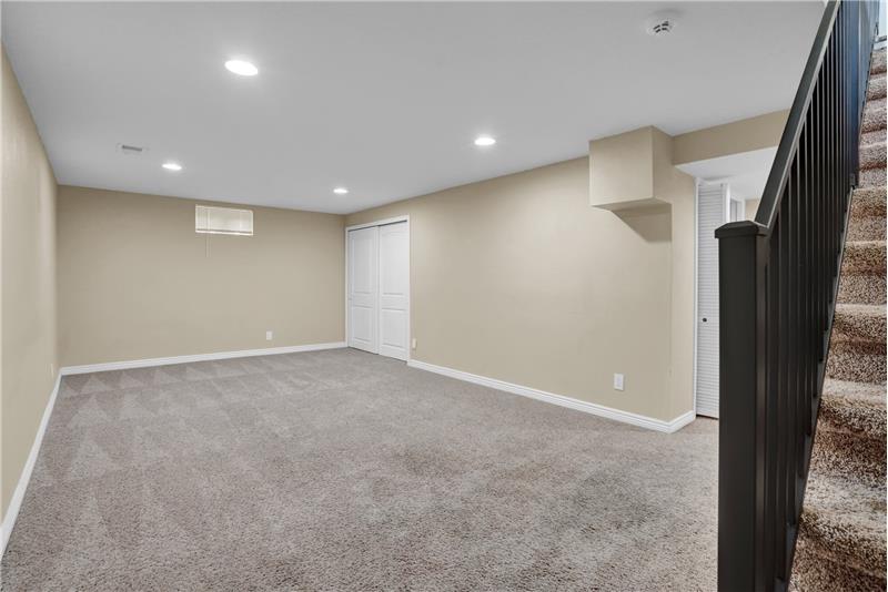 Finished Basement Recreation Room