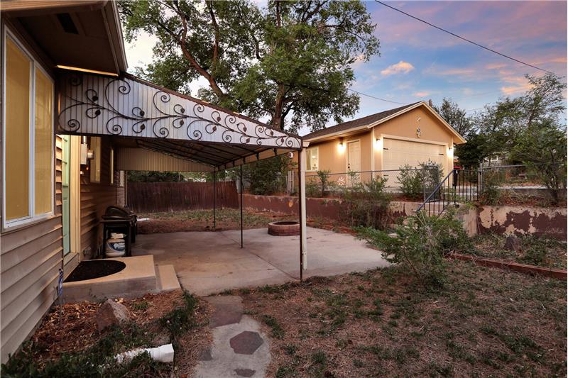 Backyard and Detached 2-Car Garage