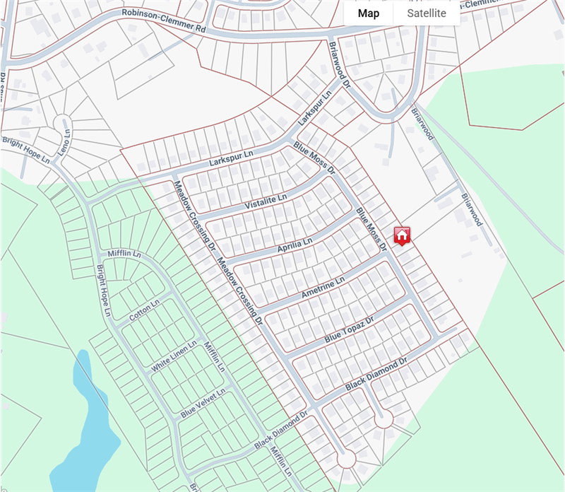 Long Creek Meadows Map
