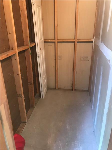 4x8 storage closet accessed from balcony