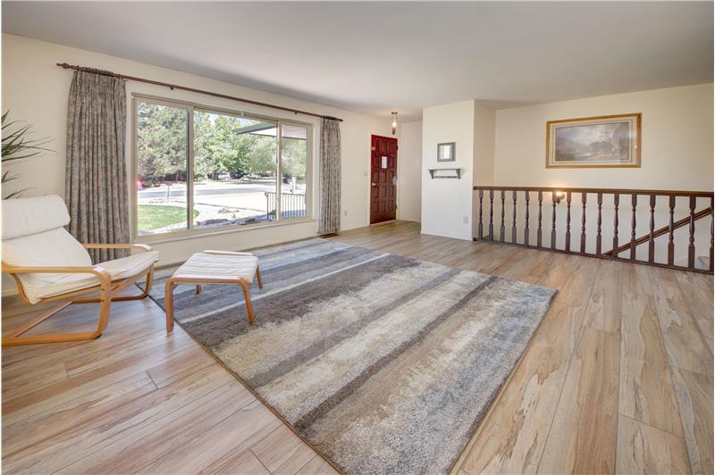 Living Room with Huge View Window to the Front Yard