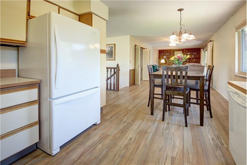 The Kitchen Flows into the Dining Area