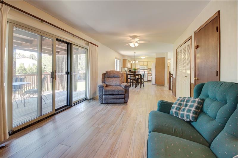 View of Dining Area and Kitchen from Family Room