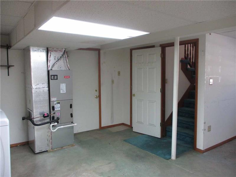 Door leading to the one car garage