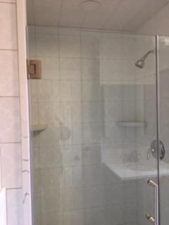 Custom glass shower
