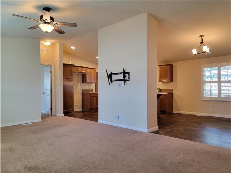 Split-wing home with Primary Bedroom/Bath at north end of home; Beds 2 and 3 at south end!