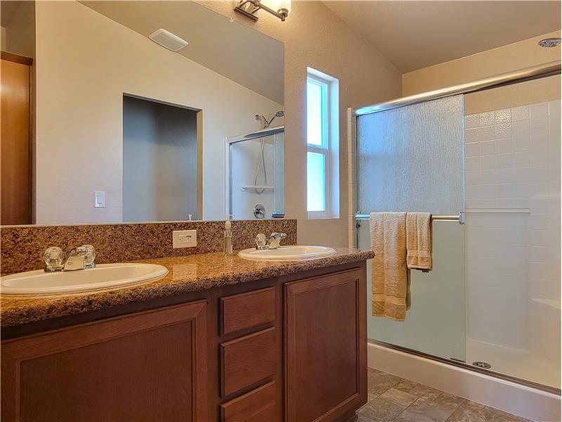 All Hardwood Cabinet features from Kitchen extend to both Bathrooms!!