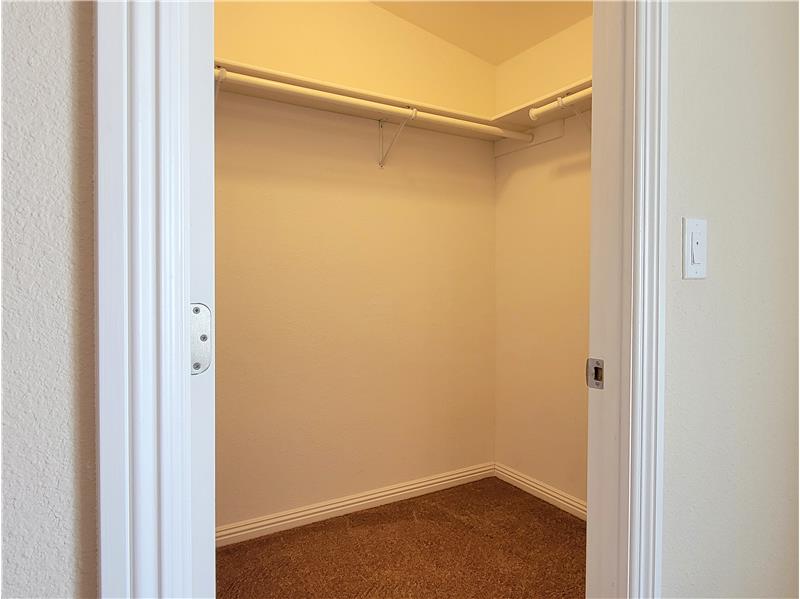 Bed 3 Closet:  I can't get over the SPACIOUS CLOSETS in this home!!