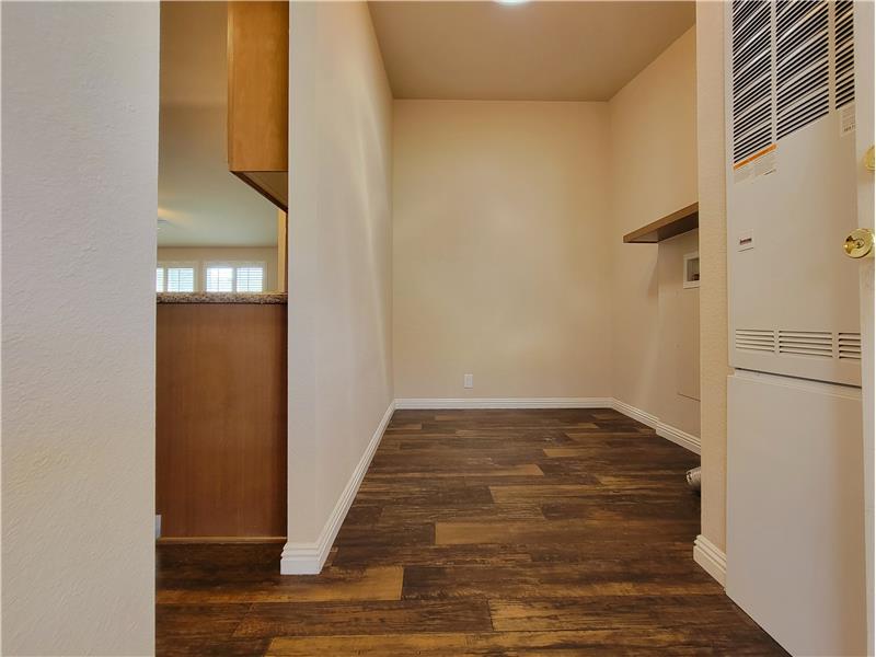 Speaking of 'space', this Utility Room can accommodate far more than Washer & Dryer!