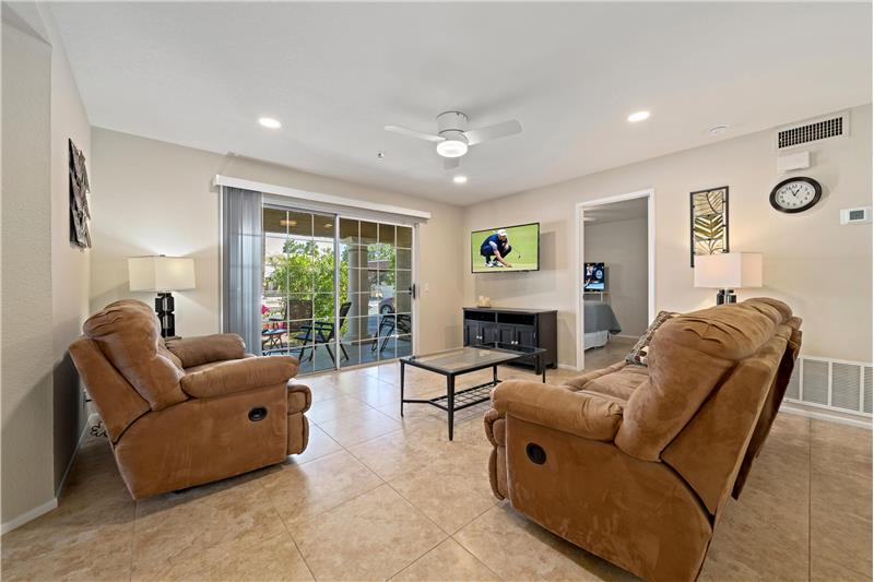 Big Living Areas All tile Flooring throughout