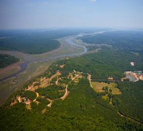 Aerial View of Rivers Reach