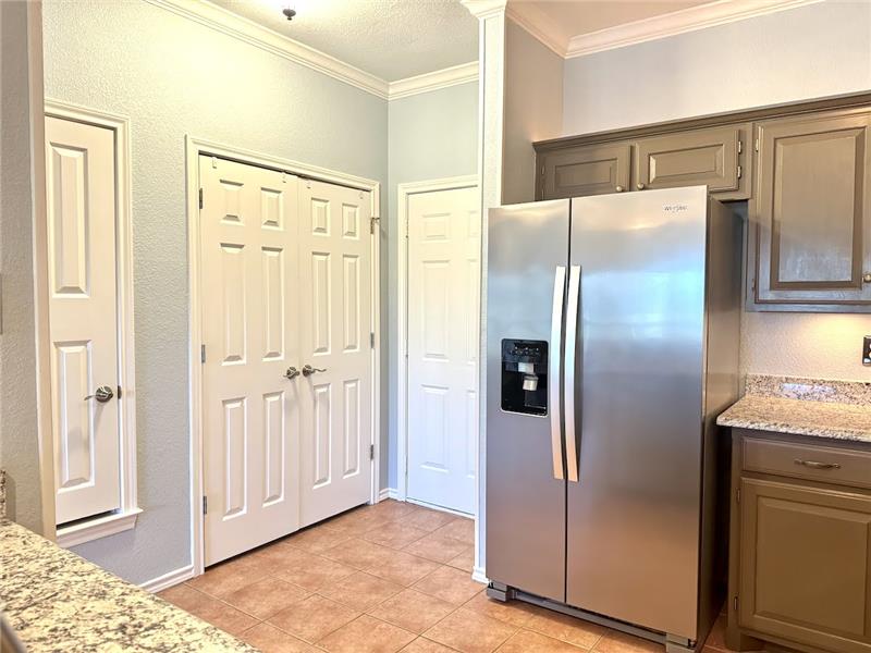 Open, bright and updated kitchen. Fridge is included.