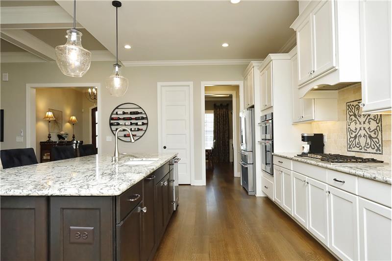 Center Island with Kohler Farm Sink